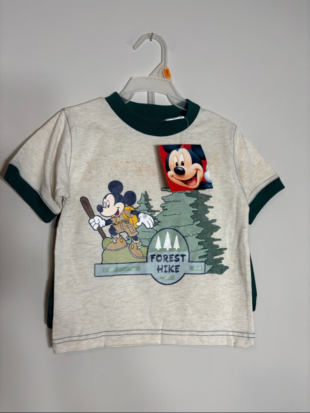 Vintage Y2K Disney Mickey Mouse Forest Hike NWT 18M